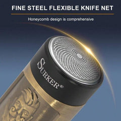 Máquina de Barbear Elétrica Portátil USB